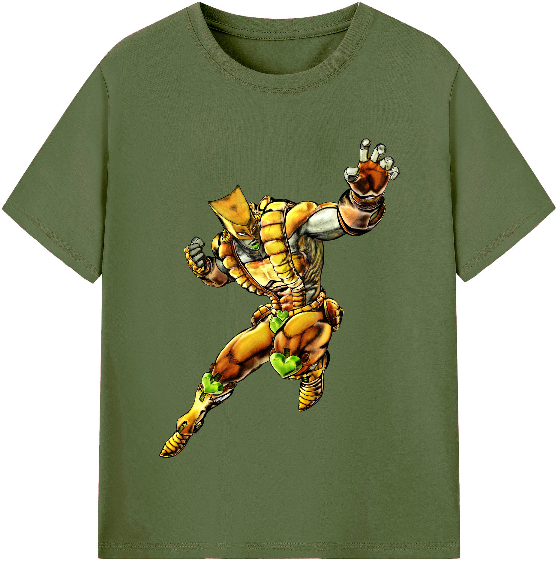 （画像用） ジョジョの奇妙な冒険 ディオ?ブランドー JoJo's Bizarre Adventure Dio Brando 綿100％半袖Tシャツ（フロントプリント）